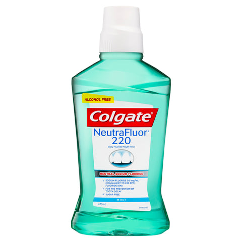 Colgate NeutraFluor 220 Daily Fluoride Mouthwash Mint 473mL