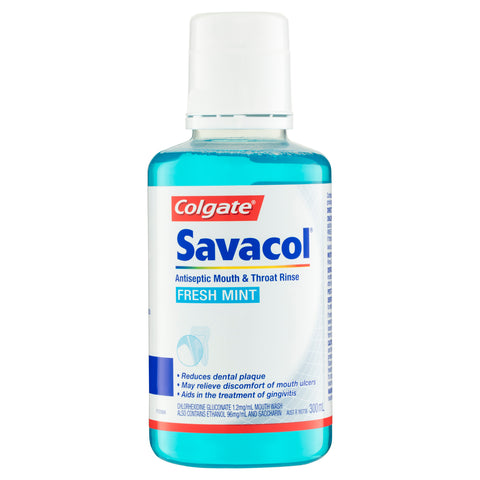 Colgate Savacol Mouthwash Fresh Mint 300mL