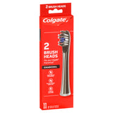 Colgate Pro Clinical 360 Deep Clean Soft thin-tipped bristles Brush Heads Refill Black 2 Pack
