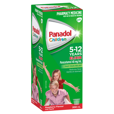 Panadol Children's 5-12 Years Elixir Oral Liquid 200mL