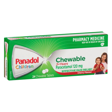 Panadol Children Chewable Tablets 3 Years+ 24 Tablets