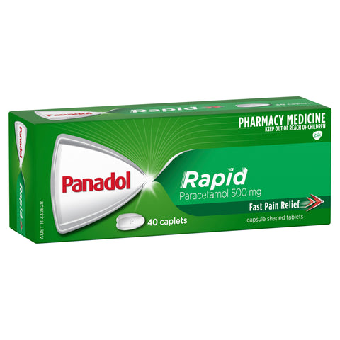 Panadol Rapid, Paracetamol Pain Relief 40 Caplets