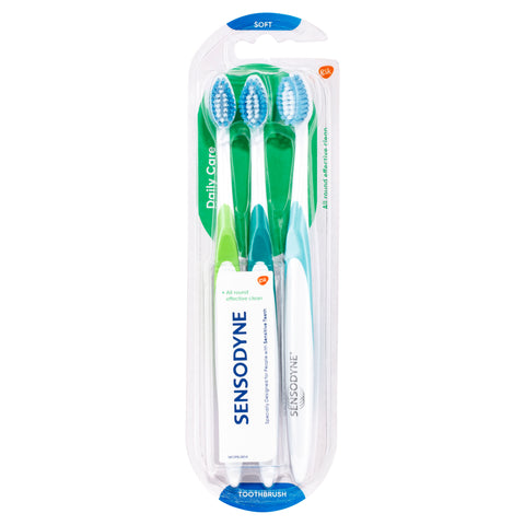 Sensodyne Sensitive Teeth Daily Care Soft Toothbrush 3 pack