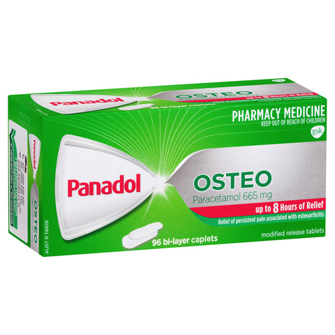 Panadol Osteo Caplets 96 Pack (2 Per Person)