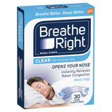 Breathe Right Nasal Strips Clear Large X 30