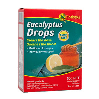 Bosisto's Eucalyptus Sugar Free Drops 50g
