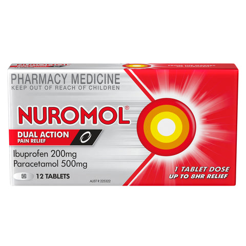 Nuromol Tab x 12 (Paracetamol and Ibuprofen)