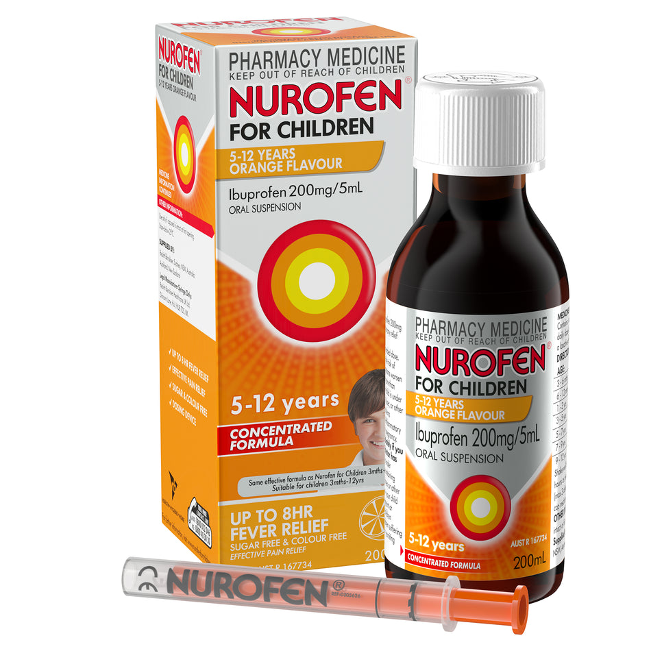 Nurofen For Children 5-12 Years Orange 200ml