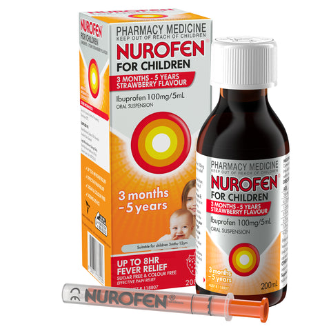 Nurofen for Children - 3 Months - 5 Years Strawberry - 200ml