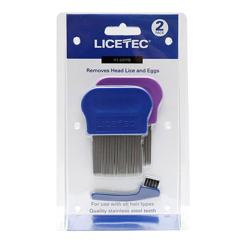 Licetec Metal Nit Comb  2 Pack