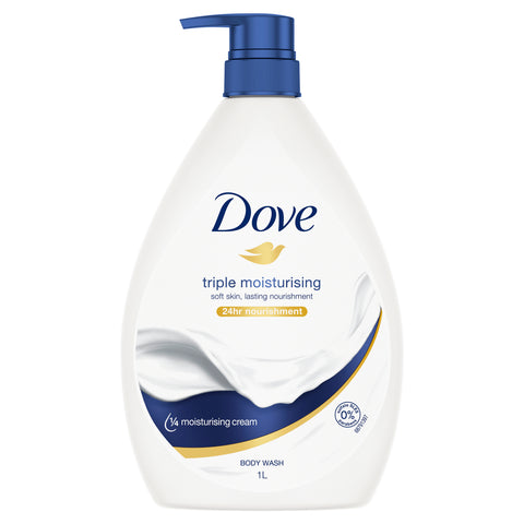 Dove Body Wash Triple Moisturising Soap 1 LTR 1 Bottle
