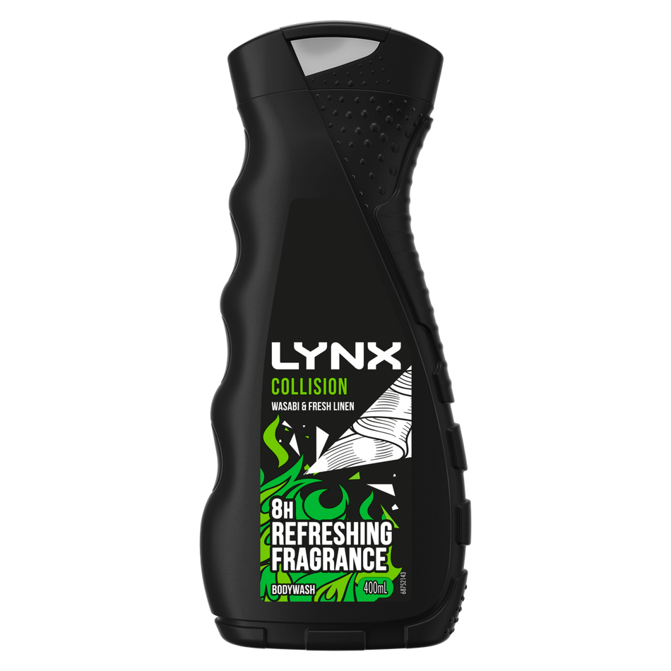 Lynx Wasabi & Fresh Linen Body Wash 400ml