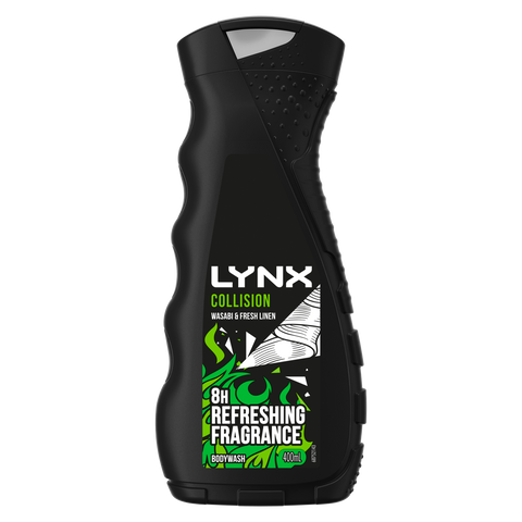 Lynx Wasabi & Fresh Linen Body Wash 400ml