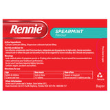 Rennie Indigestion and Heartburn Relief Spearmint 48 Chewable Tablets