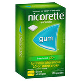Nicorette Chewing Gum 4mg Freshmint 105PK