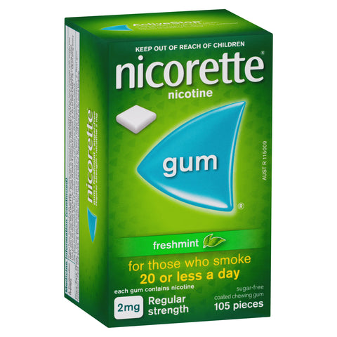 Nicorette Chewing Gum 2mg Freshmint 105