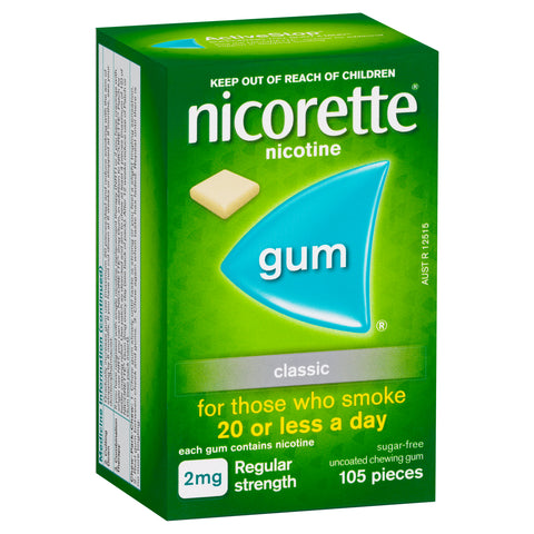 Nicorette Chewing Gum 2mg Classic  105
