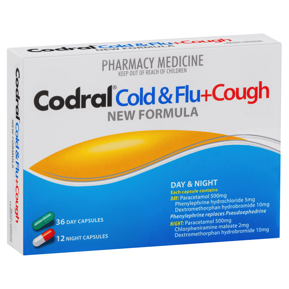 Codral Cold & Flu + Cough Day & Night 48 Capsules