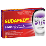 Sudafed PE Sinus + Allergy & Pain Relief 24 Tabs