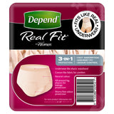 Depend Women REGULAR  Real Fit Underwear 8 Large