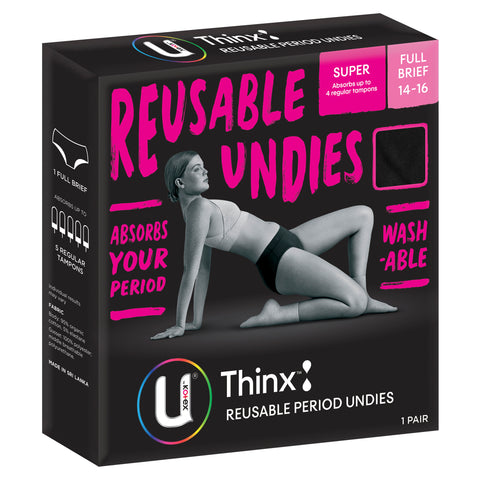 U By Kotex Briefs Super Size 14-16