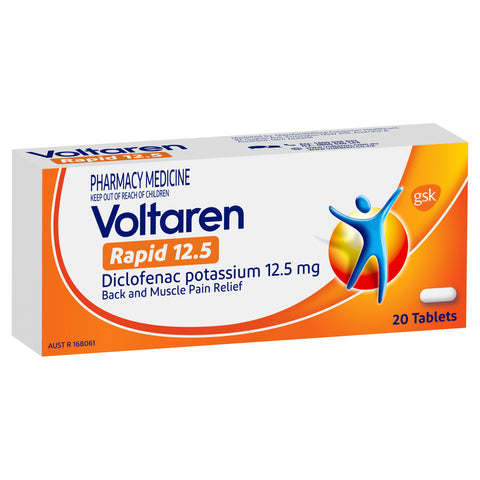 Voltaren Rapid 12.5, Pain Relief 20 Tablets
