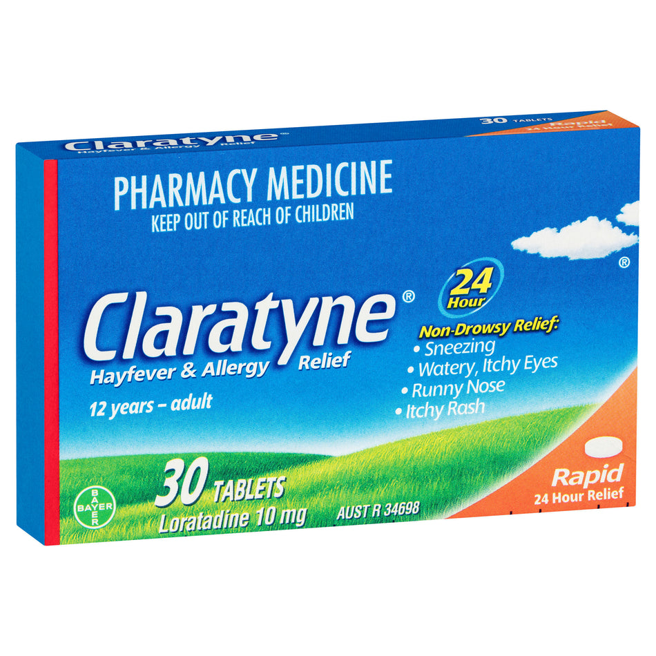Claratyne Hayfever & Allergy Relief Antihistamine 30 Tablets