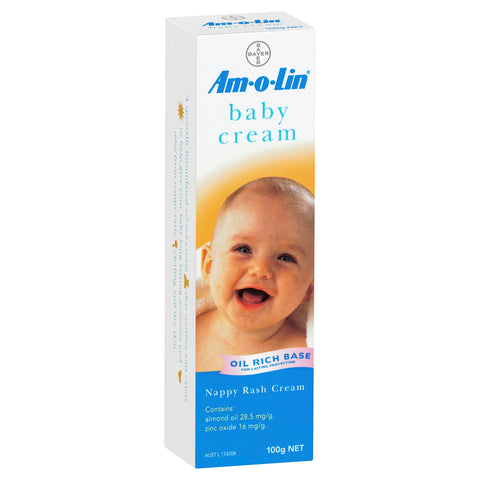 Amolin Baby Cream for Nappy Rash Tube 100g
