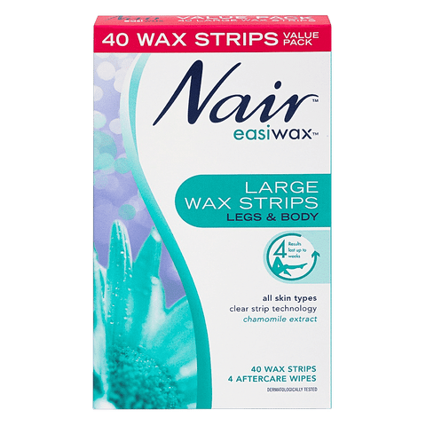Nair Easiwax Wax Strips 40 Large