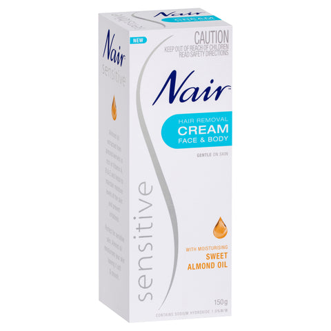 Nair Sensitive Face & Body Hair Removal Cream 150g