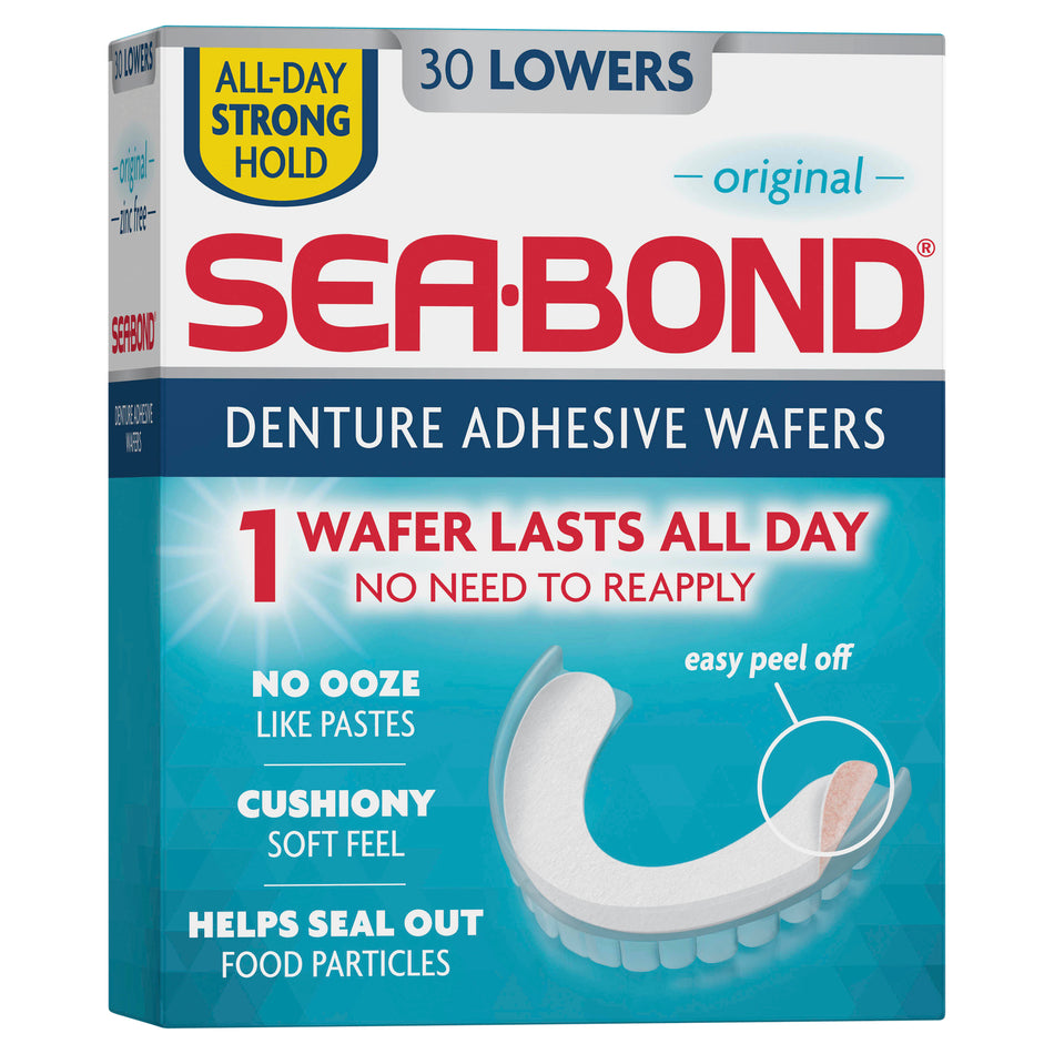 Sea Bond Denture Adhesive Lowers 30
