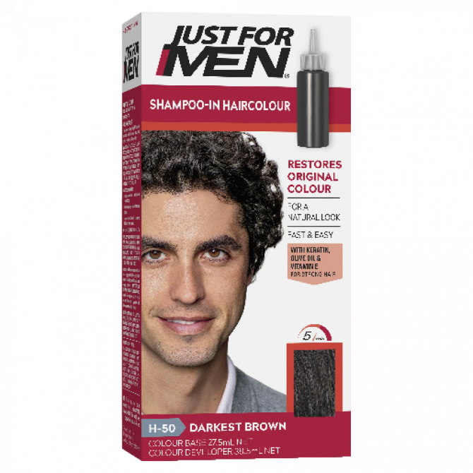 Just for Men Hair Colour 50 Darkest Brown
