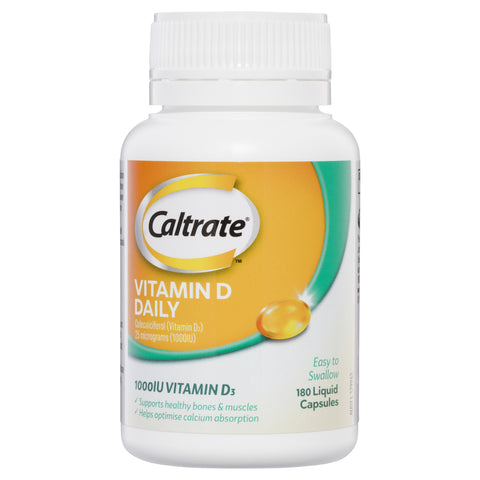 Caltrate Vitamin D 1000IU 180 Capsules