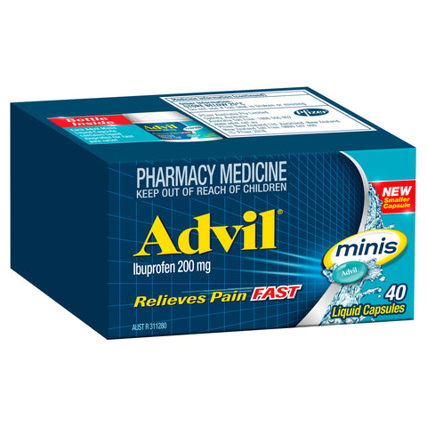 Advil Mini Liquid Capsules 200mg 40 caps