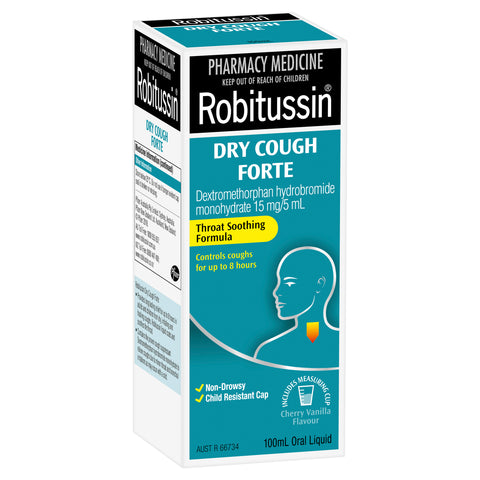 ROBITUSSIN 100ML DRY COUGH FORTE (DX)