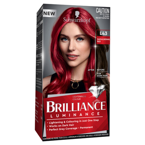 Schwarzkopf Live Brilliance Luminance L43 Smouldering Red Hair Colour