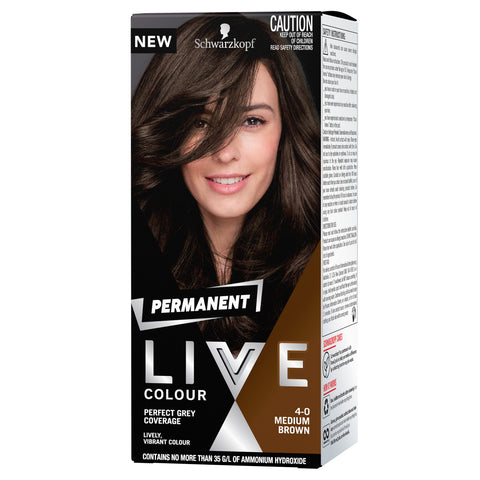 Schwarzkopf Live Salon 4. 0 Medium Brown Hair Colour