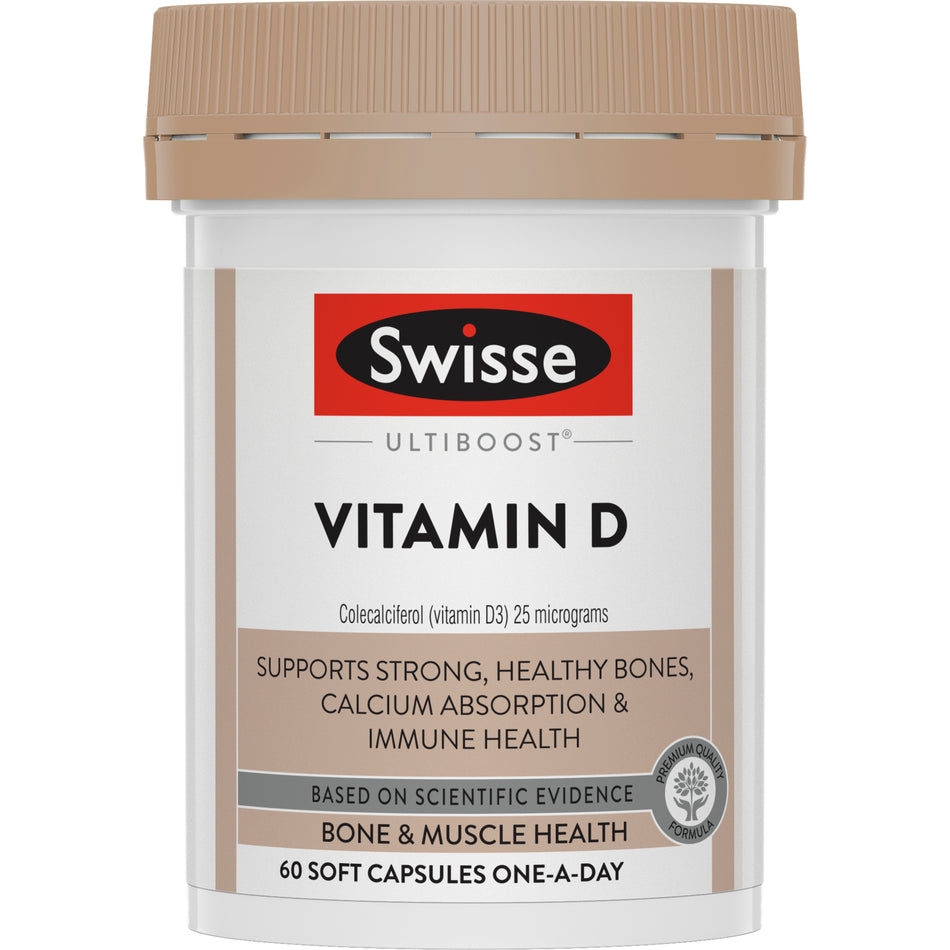 Swisse Ultiboost Vitamin D 60 Capsules