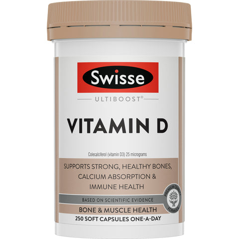 Swisse Ultraboost Vitamin D 250 Capsules