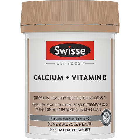 SWISSE Ultiboost Calcium + Vitamin D 90 Tablets