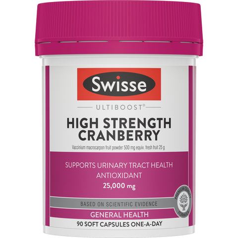 Swisse Ultiboost High Strength Cranberry 25,000mg 90 Capsules