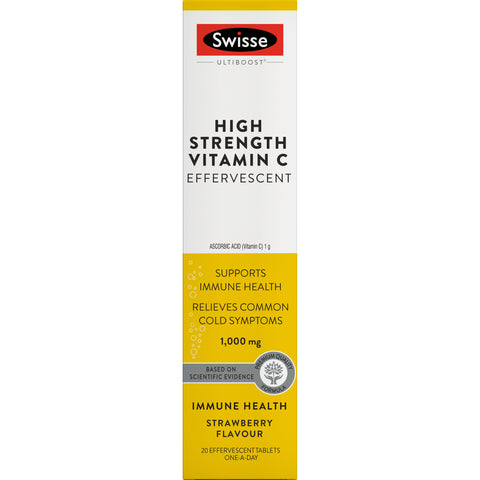 Swisse Ultiboost High Strength Vitamin C Efferverscent  20 Tablets