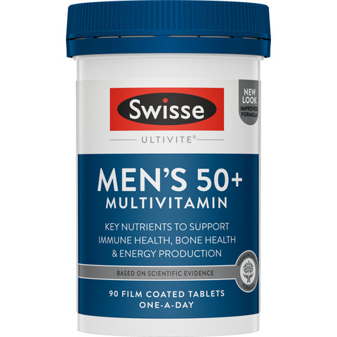 Swisse Men's Ultivite 50+ Multivitamin 90 Tablets