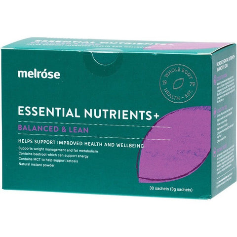 MELROSE Essential Nutrients + Balanced & Lean 30x3g