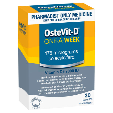 Ostevit-D One-A-Week Vitamin D3 7000 IU 30 Capsules(S3)