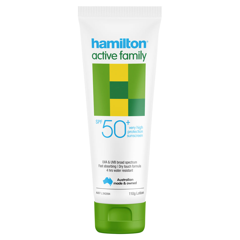 Hamilton Sun Active Family Lotion SPF 50+ - 110g