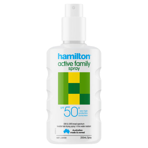 Hamilton Active Family Spray SPF50 - 200mL
