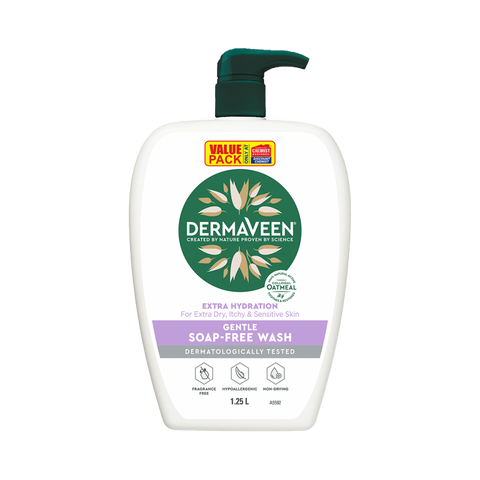 DermaVeen Extra Hydration Gentle Soap Free Wash 1.25 Litre