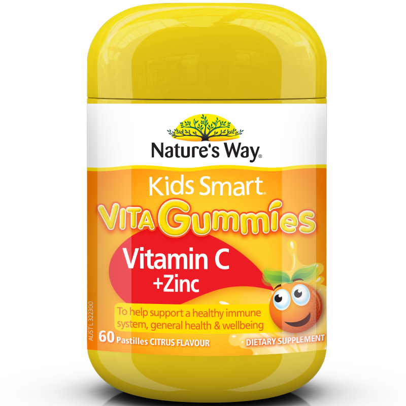 Nature's Way Kids Smart Vita Gummies Vitamin C + Zinc 60 Pastilles