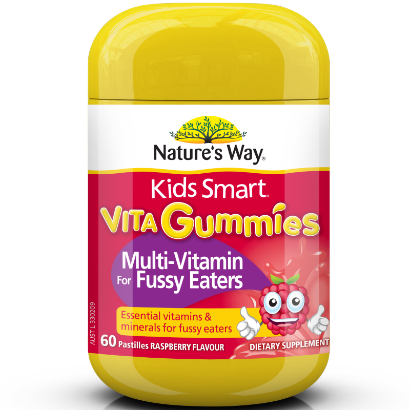 Nature's Way Kids Smart Vita Gummies Multi Vitamin for Fussy Eaters 60 Pastilles